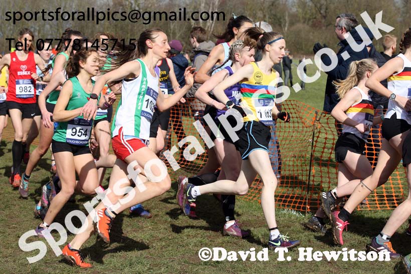 Senior womens 2019 British Athletics Inter Counties Cross Country, Prestwood Hall, Loughborough. Photo:  David T. Hewitson/Sports for All Pics